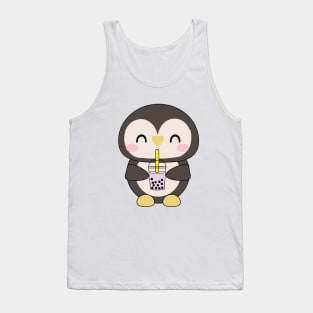 Bubble Tea Penguin Tank Top